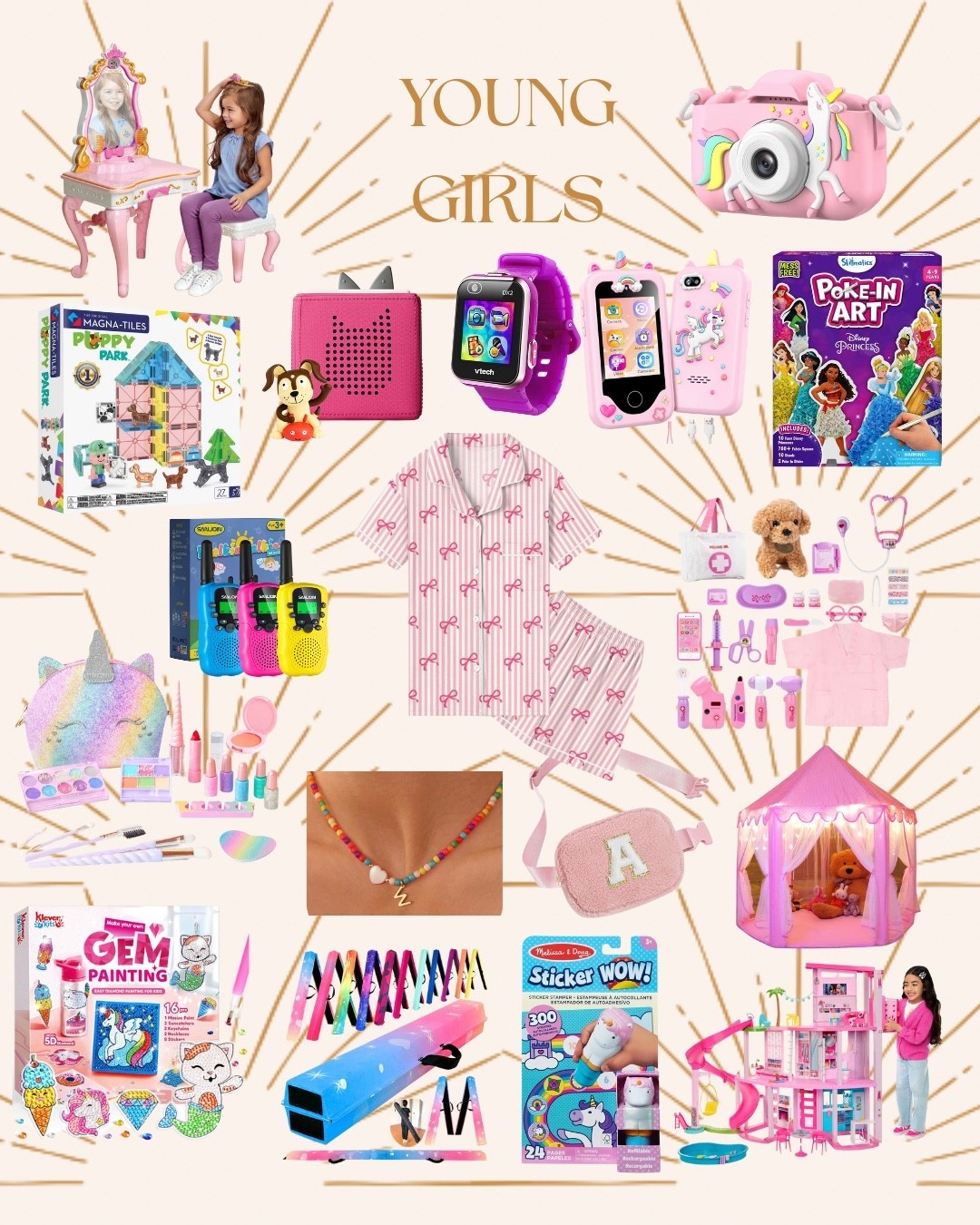 Here are some awesome gifts for younger girls preschool age to early elementary. I hope this guide helps you! Happy shopping 🛍️ 

Gift guides for girls, gifts for girls, craft kits, camera, vanity for girls, what to buy preschool and elementary girls  

#amazon #creatormom #crafts #giftsforgirls #christmas #salealert #affordablefinds #toys #ltkgiftguide #ltkholiday #ltkmomlife

#LTKHoliday #LTKGiftGuide #LTKSeasonal
