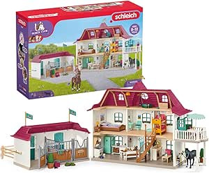 schleich Horse Club - 192PC Lakeside Country House and Stable Playset - Equestrian Toy Set with P... | Amazon (US)