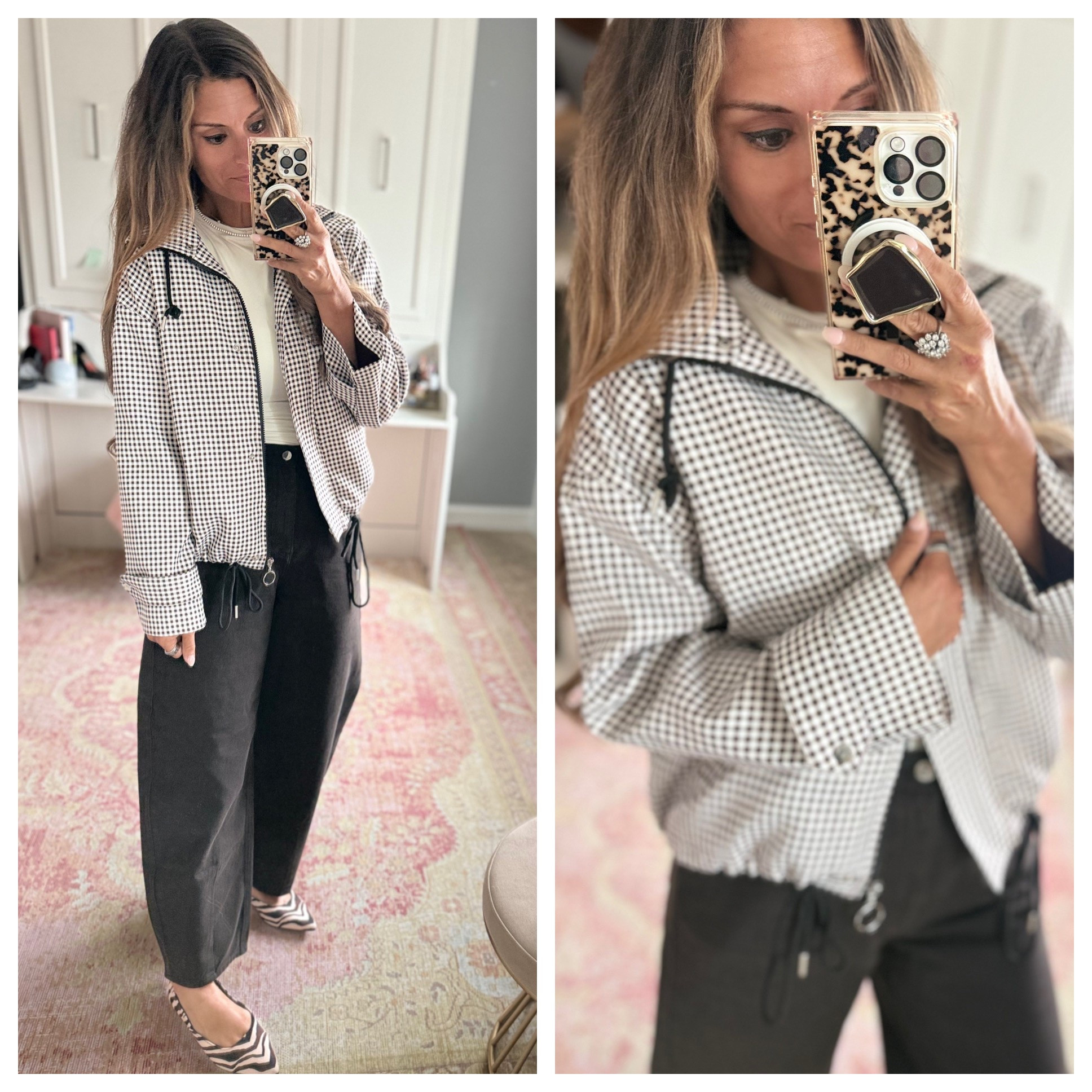 Plaid brown jacket from Amazon for fall