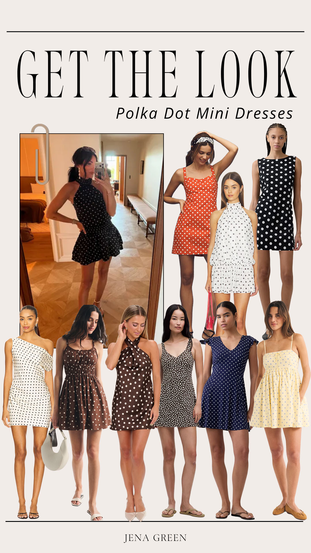 Get the Look - Polka Dot Mini Dresses | Polka Dot Dresses 

 #LTKootd #LTKSeasonal