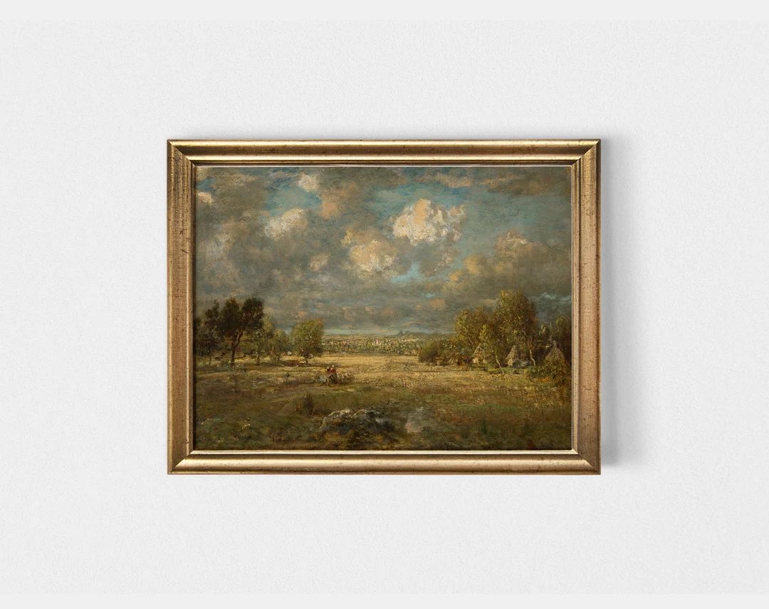 Landscape Oil Painting - Fine Art Print - Vintage Oil Painting Print - Living Room Painting - Stu... | Etsy (US)