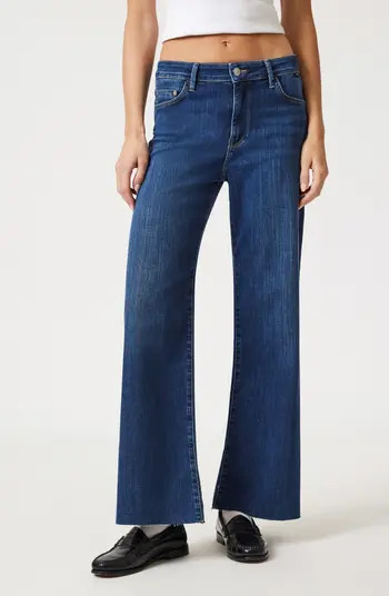 Raw Hem High Waist Wide Leg Jeans | Nordstrom