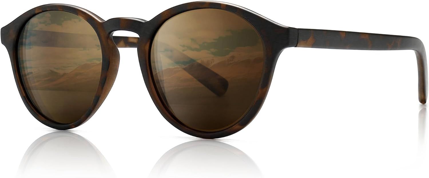 SUNGAIT Classic Vintage Round Polarized Sunglasses for Women Men Retro Style UV400 | Amazon (US)