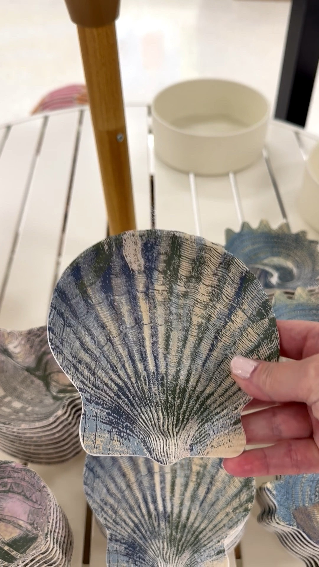 Seashell decor = summer vibes! 🐚 Adorable melamine shell dishes  - available in 3 designs - for outdoor entertaining, coffee table decor, and home office desk organization. 

And if you’re a mosaic artist, these would be fun substrates for your tile work too! For mosaic tips, tutorials + inspiration please visit my YouTube channel: YouTube.com/julieweilbacher, and follow @julieweilbacher on Instagram.

#melaminebowl #melaminedish #beachdecor #beachcottagedecor #beachhousetablescape #target #summerentertaining

#LTKSeasonal #LTKHome