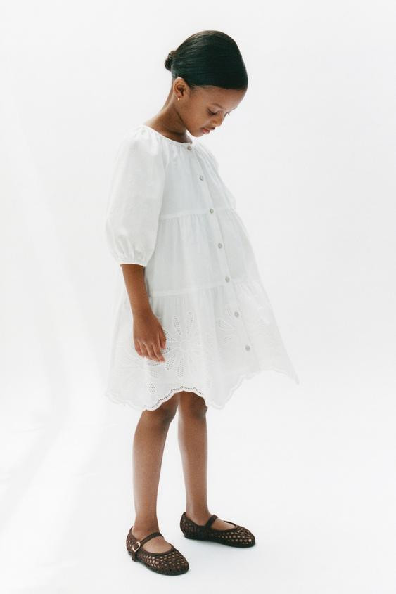 EMBROIDERED FLORAL DRESS | Zara US