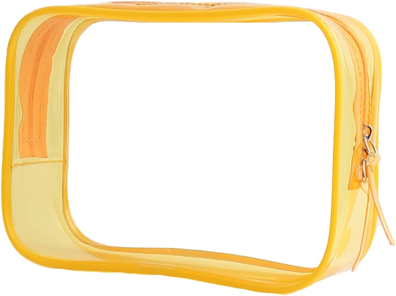 Clear Pouch Small, Clear Makeup Bag, 6.6"x2.3"x4.7" Size TSA Approved Toiletry Bag, Clear Travel ... | Amazon (US)