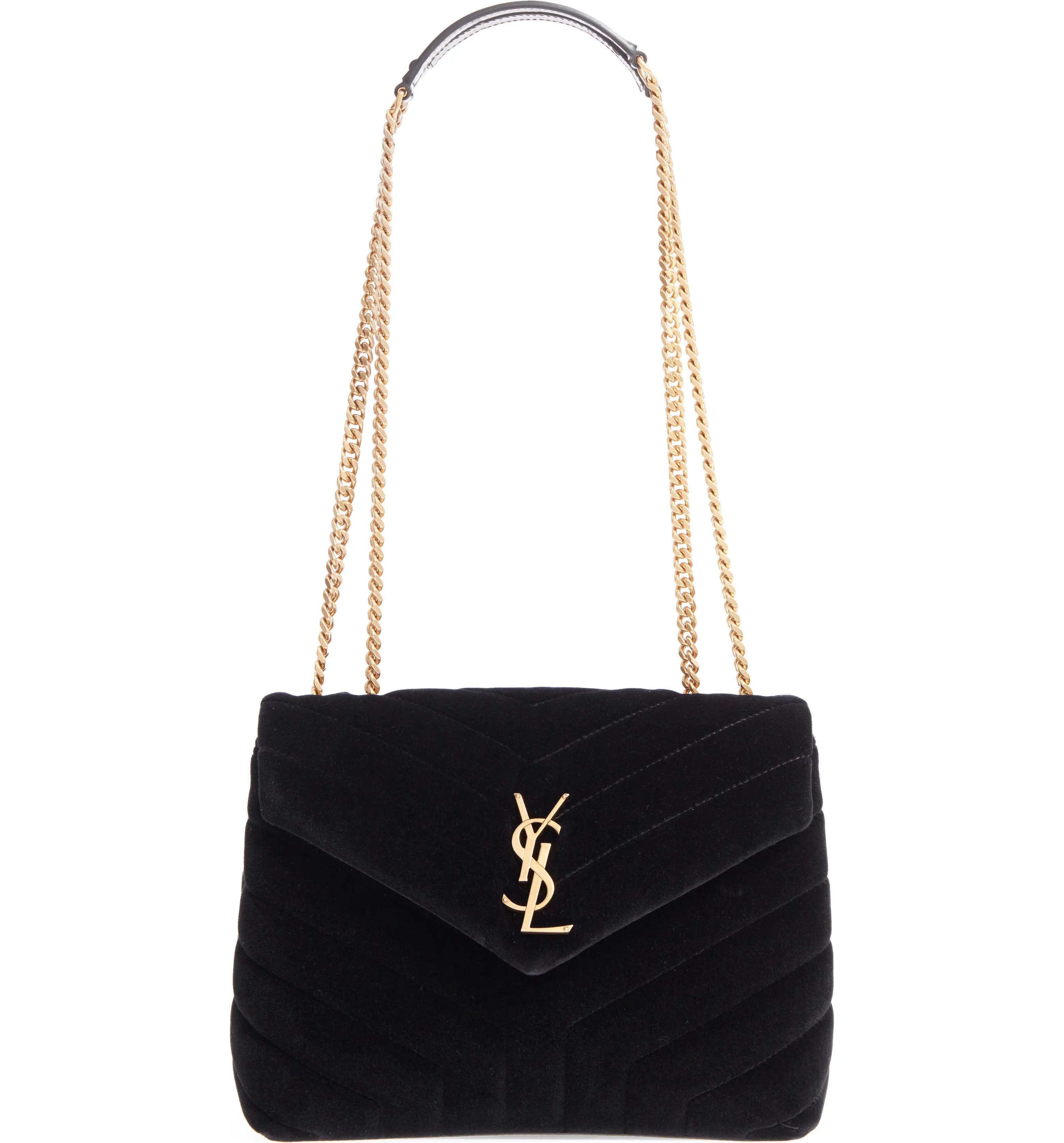 Small Loulou Velvet Shoulder Bag | Nordstrom