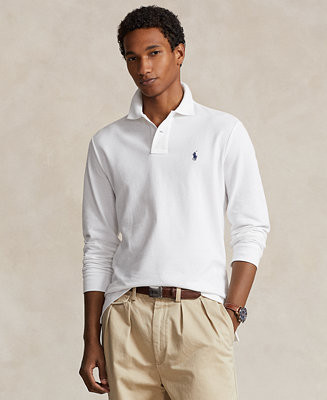 Polo Ralph Lauren Men's Classic Fit Long Sleeve Mesh Polo - Macy's | Macy's