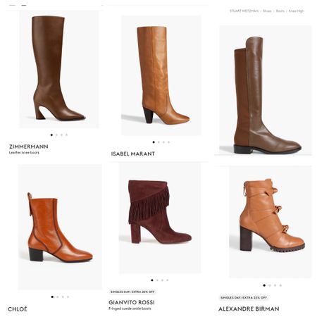 Brown boots on sale at the Outnet