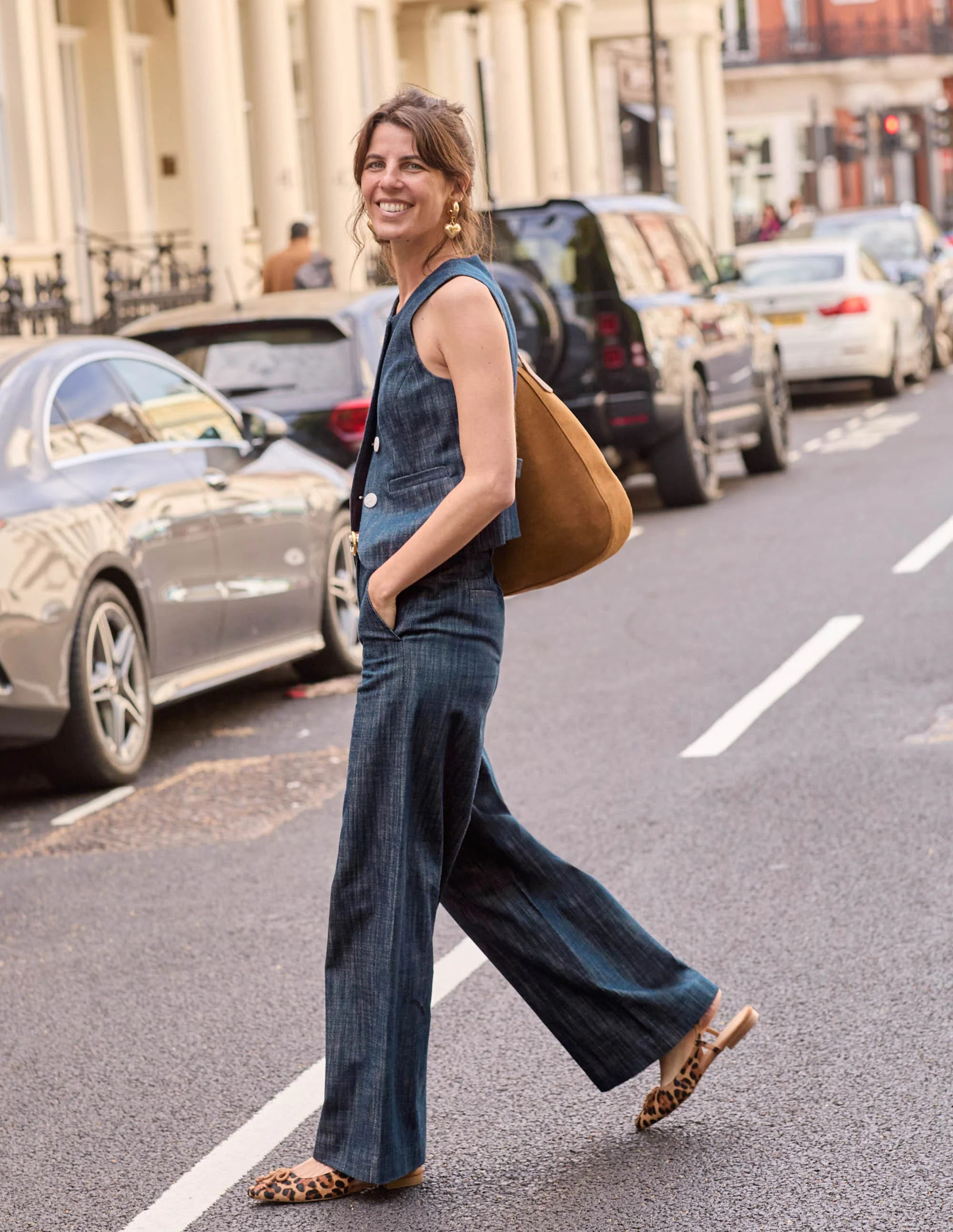 Tailored Twill Waistcoat-Indigo | Boden UK