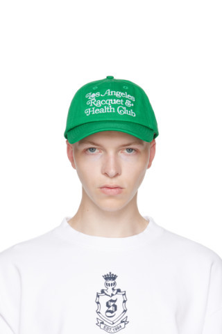 Sporty & Rich - Green 'LA Racquet' Cap | SSENSE