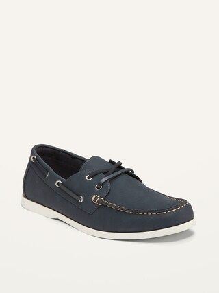 Faux-Leather Boat Shoes for Men | Old Navy (US)