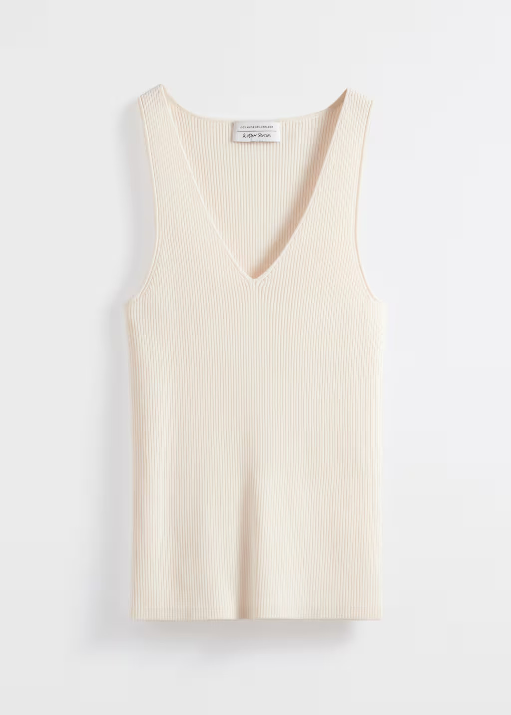 Rib-Knit Top - White - Knitwear - & Other Stories GB | & Other Stories UK