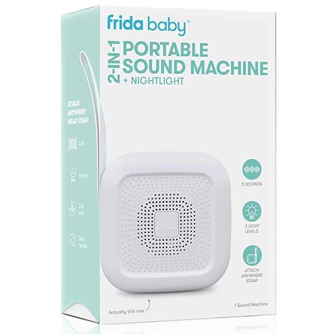Amazon.com : 2-in-1 Portable Sound Machine + Nightlight by Frida Baby White Noise Machine with So... | Amazon (US)