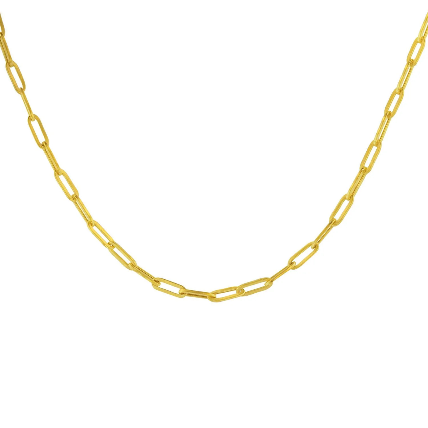 Baby Paperclip Chain Necklace in 14K Gold | Sam's Club