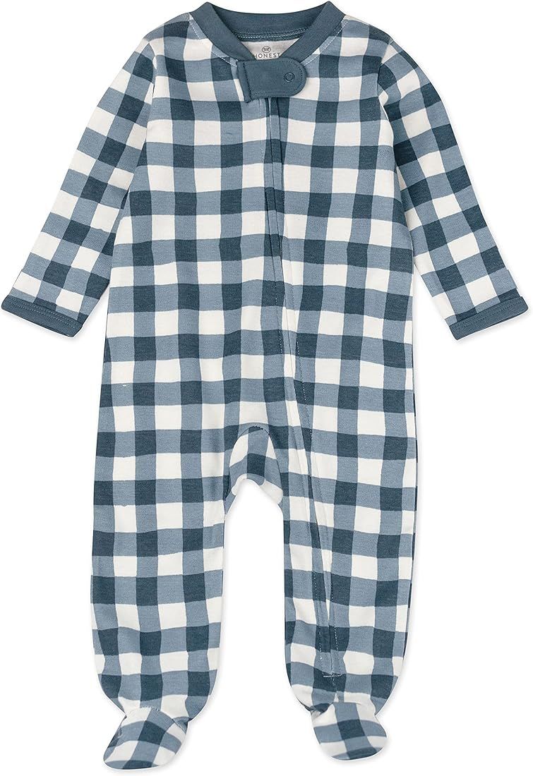 HonestBaby unisex baby Organic Cotton Footed & Play Pajamas and Toddler Sleepers, Painted Buffalo... | Amazon (US)