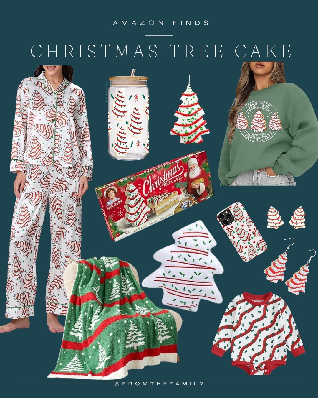 Cozy Christmas Tree Cake finds to make the season extra festive with pajamas blankets mugs earrings baby outfits sweatshirts and more all inspired by everyone’s favorite holiday treat perfect for gifting or adding a little sweetness to your holiday home decor #LTKHoliday #LTKSeasonal #LTKFinds

#LTKGiftGuide #LTKSeasonal #LTKHoliday