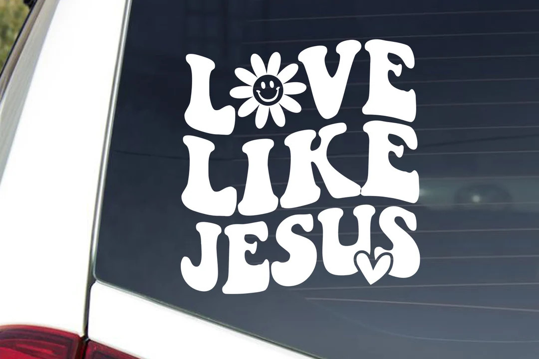 Love Like Jesus Car Decal Christian Decal Christian Car - Etsy | Etsy (US)