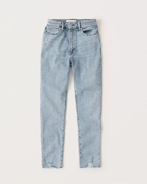 Curve Love High Rise Super Skinny Ankle Jeans | Abercrombie & Fitch (US)