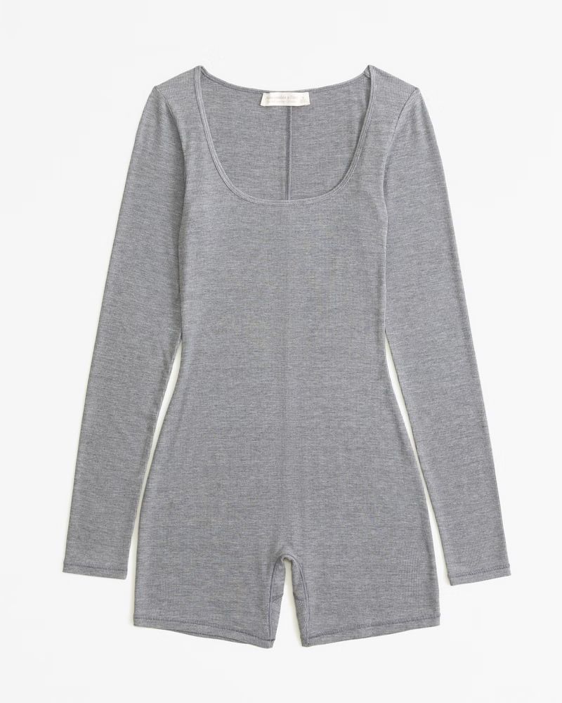 Lounge Long-Sleeve Romper | Abercrombie & Fitch (US)