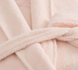 LoveShackFancy Appliqué Bow Robe | Pottery Barn (US)