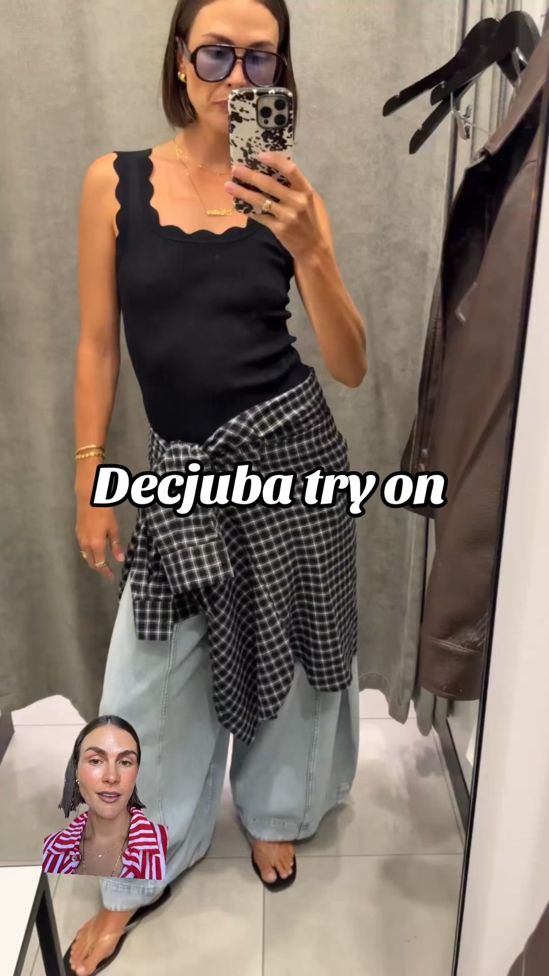 It’s the first outfit for me! Absolutely love that shirt. The fit of the jeans is also amazing for the tall girlies. I’m in a size 10 for the jeans and skirt, size 12 for the jacket, size 16 for the white shirt, size M/L for the checkered shirt and a small in the black tank  

#LTKTall #LTKootd