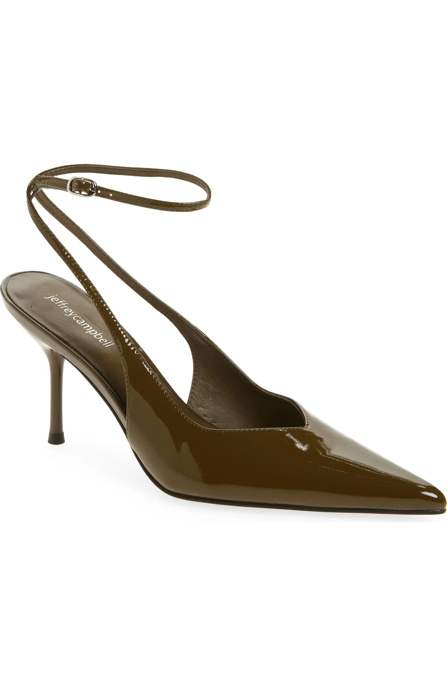 Jeffrey Campbell Executive Ankle Strap Pointed Toe Slingback Pump (Women) | Nordstrom | Nordstrom