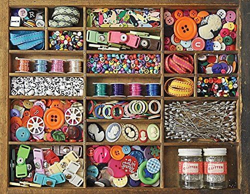 Springbok's 500 Piece Jigsaw Puzzle The Sewing Box, Multi | Amazon (US)