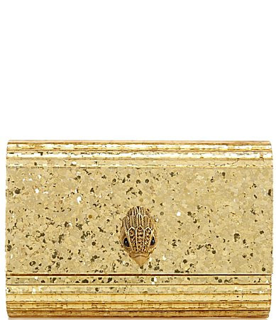 Kurt Geiger London Drench Metallic Party Clutch - Gold | Dillard's