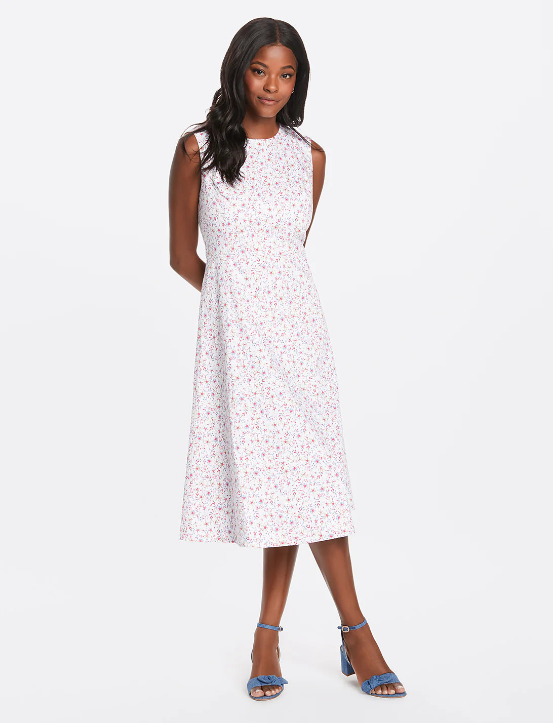 Sleeveless Midi Love Circle Dress | Draper James (US)