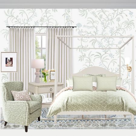 The dreamiest bedroom design! I am absolutely in love with these green details. 

Bedroom, Bedroom Design, Home Design, Bedroom Furniture, Amazon, Amazon Home, Pottery Barn, bedding, Amazon, bedding, Pottery Barn, bedding, Amazon, window, treatments, Amazon curtain, accent chair, poster, bed, Pottery Barn, bedding, home, accessories, Amazon, furniture, side table, accent lamp, Amazon, rug, coastal home, traditional home Grandmillennial style

#LTKFind #LTKhome #LTKfamily