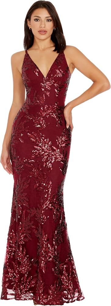 Dress the Population Womens Sharon Mermaid Maxi Dress | Amazon (US)