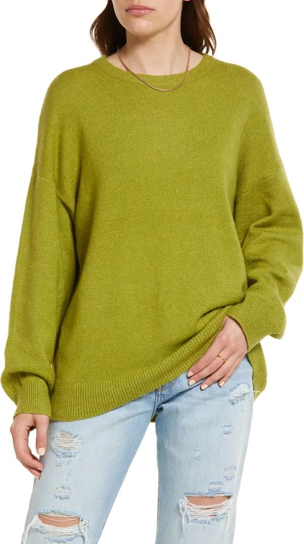 Organic Cotton Blend Crewneck Sweater | Nordstrom
