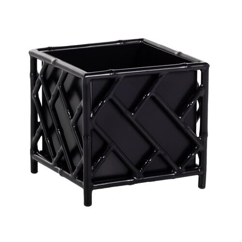 Kit Chippendale Small Planter, Black | One Kings Lane