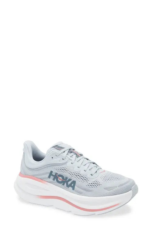 HOKA Bondi 9 Running Shoe in Mineral Blue /Washed Blue at Nordstrom, Size 11 | Nordstrom