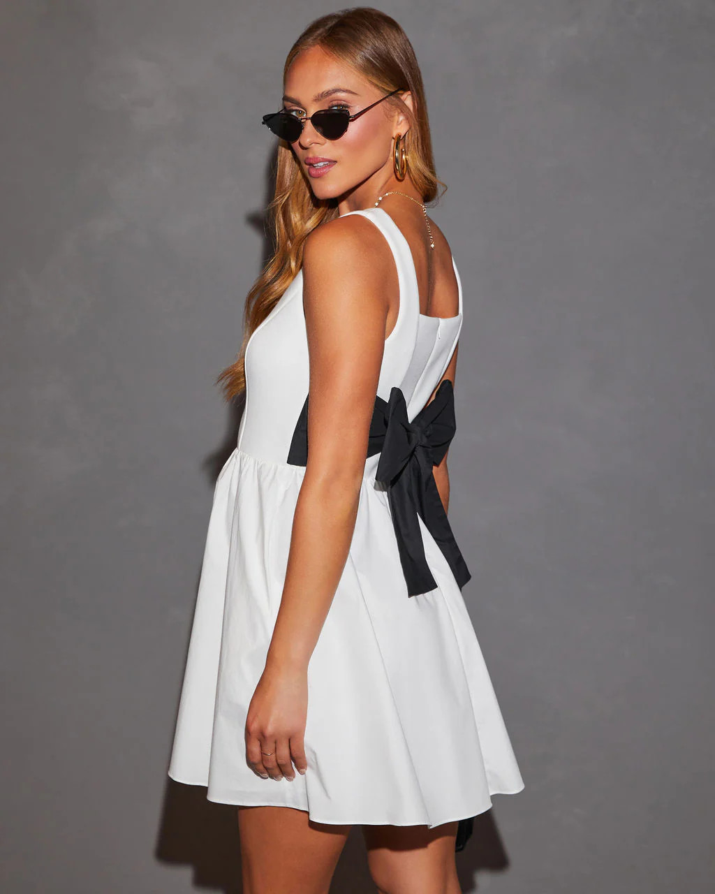 Chrishell Back Bow Mini Dress | VICI