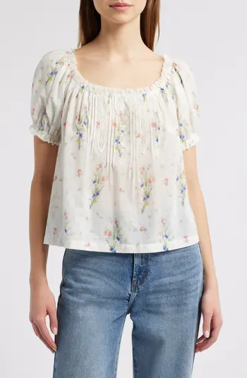 Frederica Floral Organic Cotton Top | Nordstrom