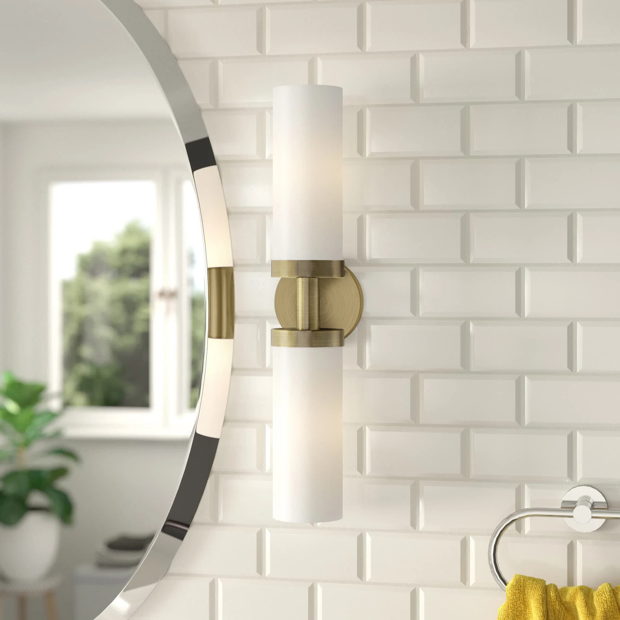 Charlesha 2 - Light Dimmable Bath Sconce | Wayfair North America