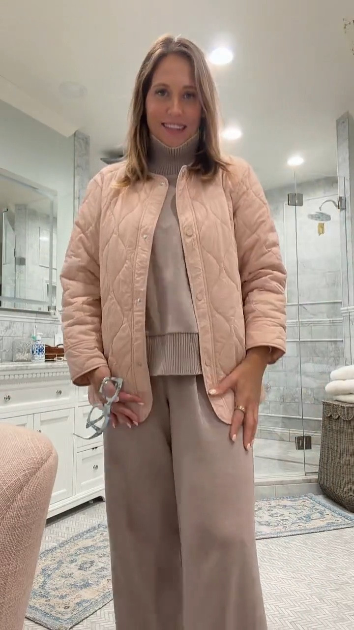 I love this muted pink quilted jacket from Amazon. It’s such a cute layer to throw on when the weather cools down, and if it’s really cold outside, I’m pairing it with this cozy set. Such an easy outfit for casual days, errands, or staying comfortable at home.

#LTKdayinmylife #LTKgrwm #LTKootd