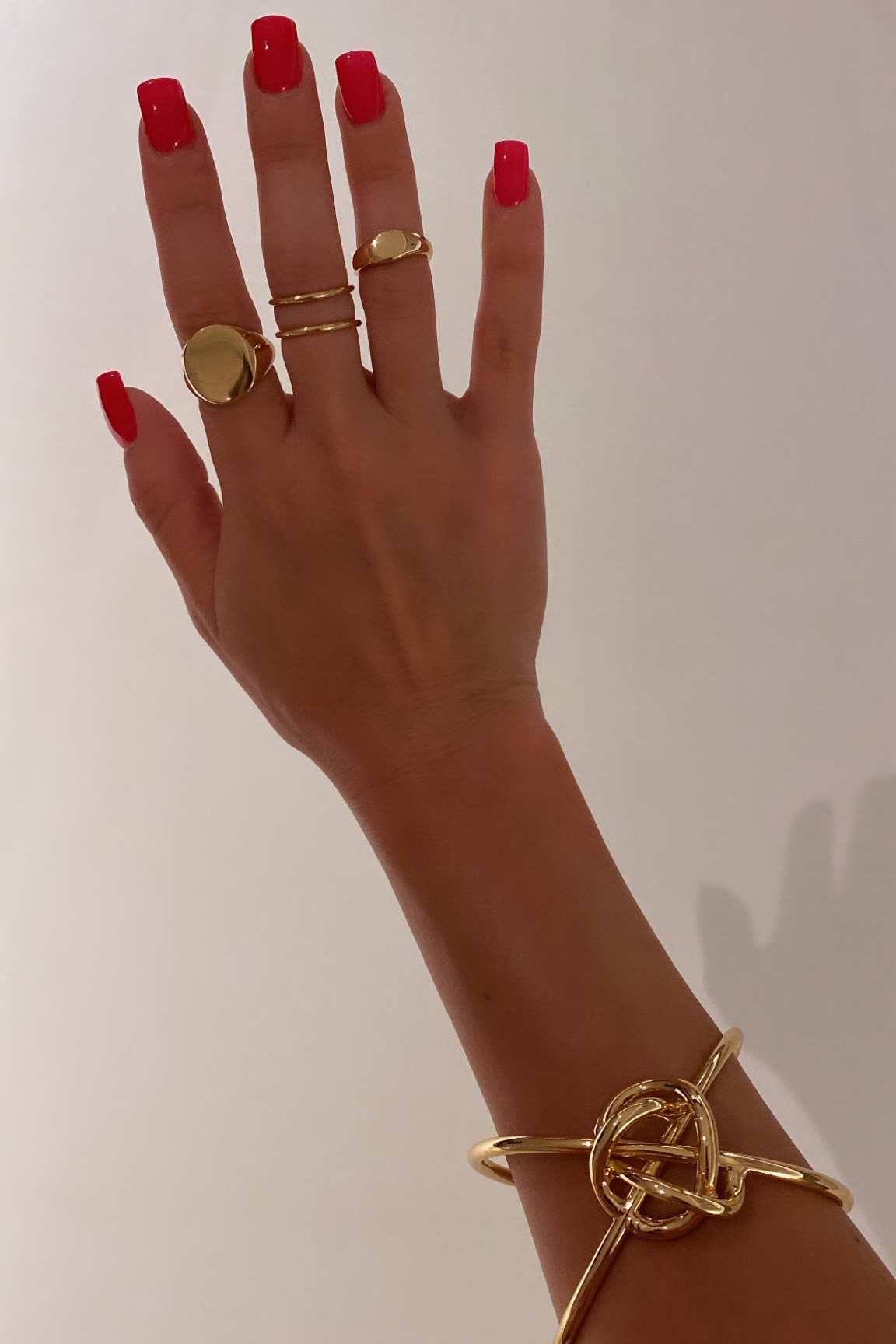 • Zara •

Combination of Gold Rings, Gold Knot Arm Cuff 

Gold arm cuff, gold rings, gold accessories, gold jewellery 

Linked alternatives 
Mango, Shein 

#LTKpartywear #LTKstyletip #LTKsummer