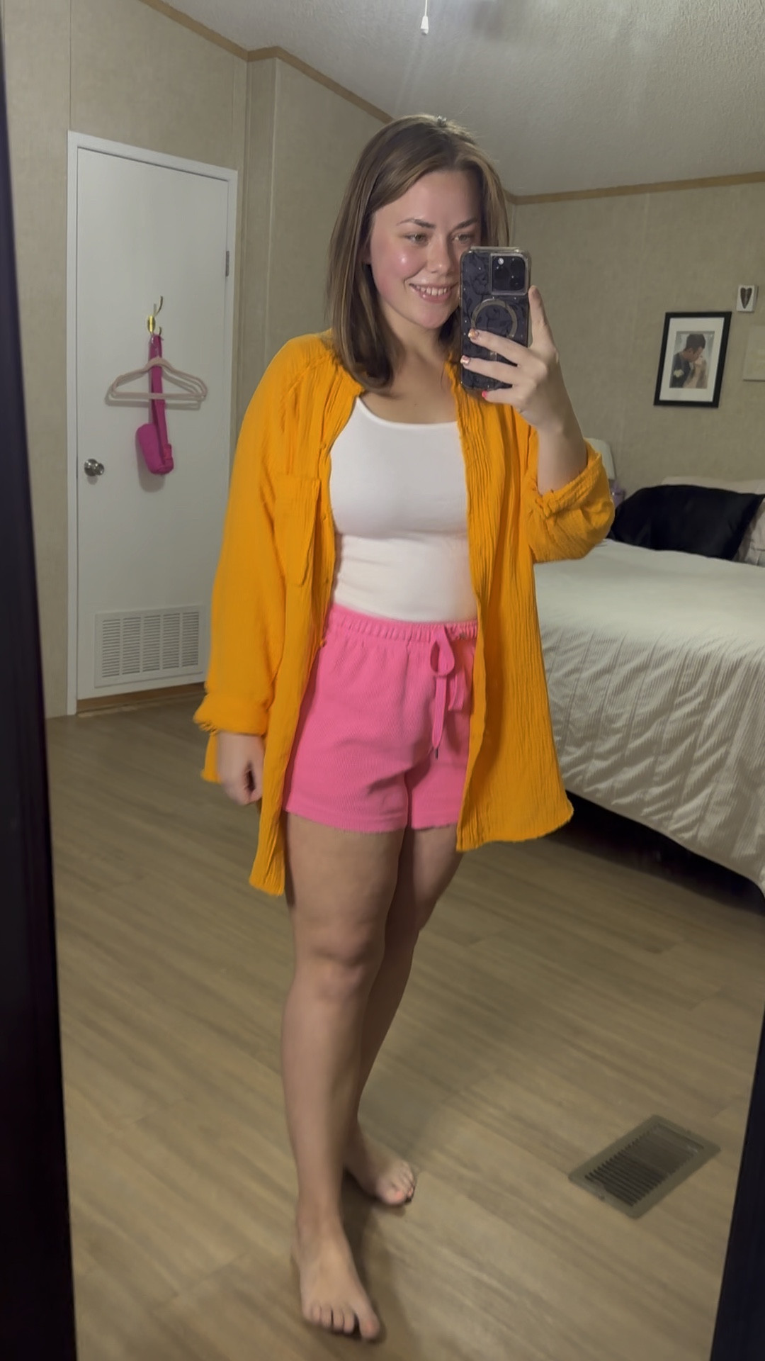 A color block moment I am living for💖 
medium in Aerie pool-to-party cover up
🧡 
Large in Aerie lightweight ribbed shorts💓

#LTKSeasonal #LTKGiftGuide #LTKcurves