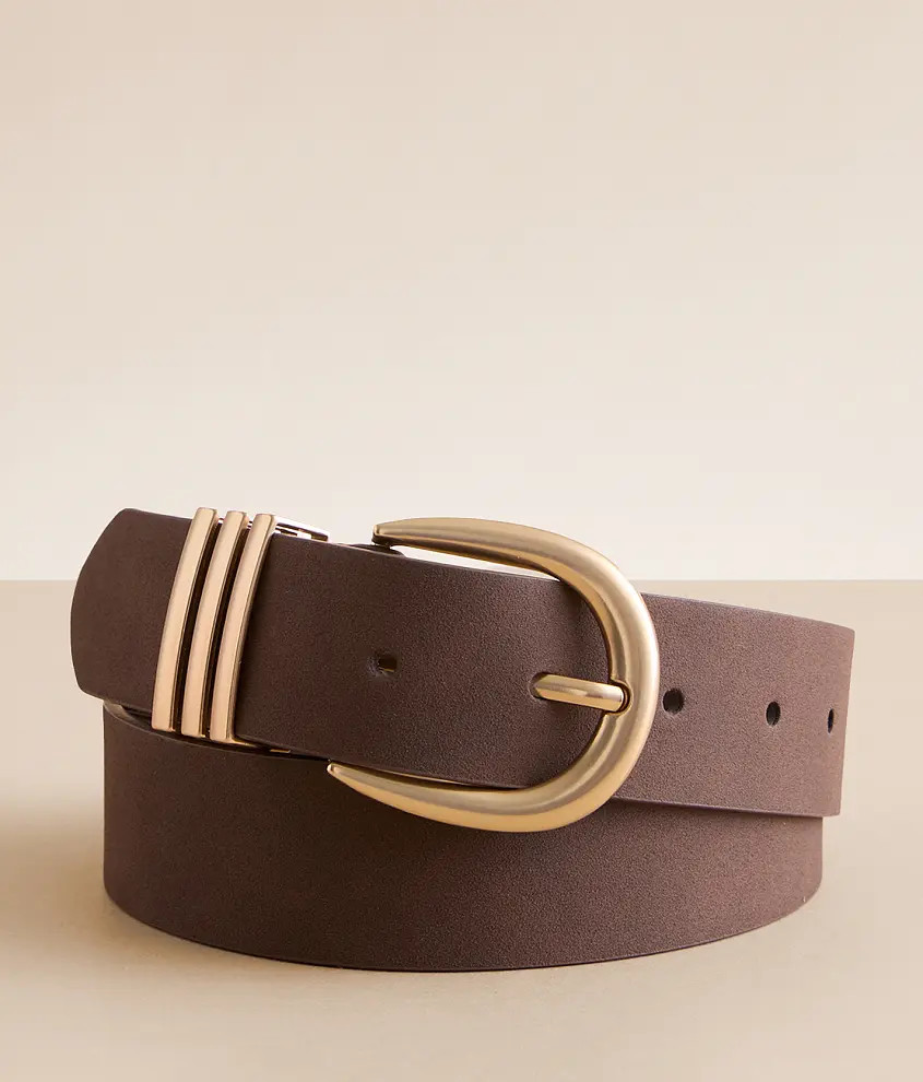 Faux Leather Belt | Buckle