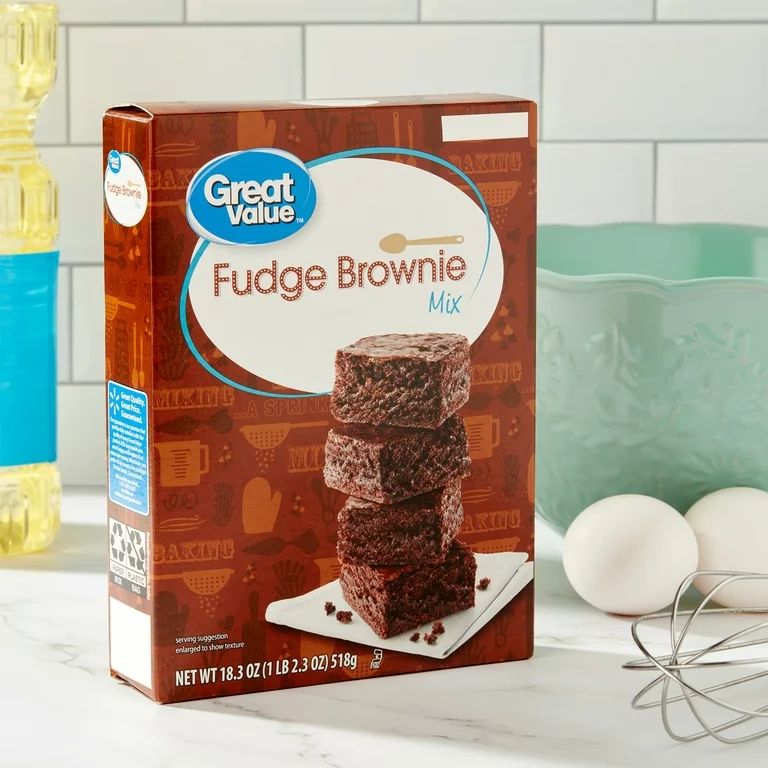 Great Value Fudge Brownie Mix 18.3 OZ Box | Walmart (US)