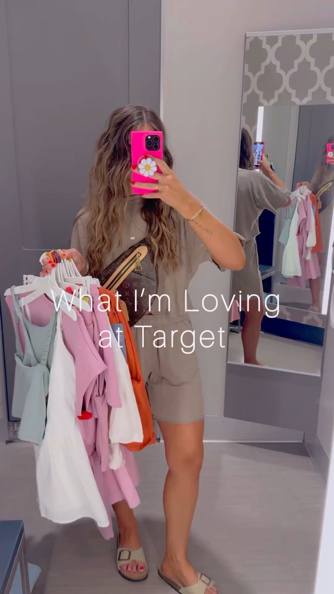 New @ 🎯 and soooo good!! 💕 everything is pretty true to size, except I would size down to an XS in the pink pullover. PS: that pullover and matching skort feel JUST like Spanx air essentials.. for SO.MUCH.LESS. I can’t believe it! I thought the orange set would be super cute with a denim jacket to take you into early fall transition in August/Sept. with slides. 🙌🏻 And I love that you can mix & match these sets with so many other things! The green set is absolutely fabuloussss. The shorts are so silky and comfortable, I can’t wait to wear them for my next workout! And the ruffle detail on the strap of the bra tank is adorable! Lastly, the white dress is NOT see thru. 👍🏻🤍 I’m probably going to wear it for the 4th. It’s the perfect summer mom fit! And it has padding so you don’t need a bra. #targetfinds #targetstyle #targetfashion #targetdoesitagain #easyoutfits #july4 #momoutfits #workoutfit #casualoutfitideas #summeroutfit #matchingsets 