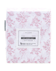 Cotton Roses And Bows Toile Sheet Set | Bed & Bath | Marshalls | Marshalls