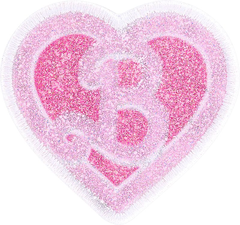 Barbie™ Heart Glitter Patch | Embroidered Patch - Stoney Clover Lane | Stoney Clover Lane