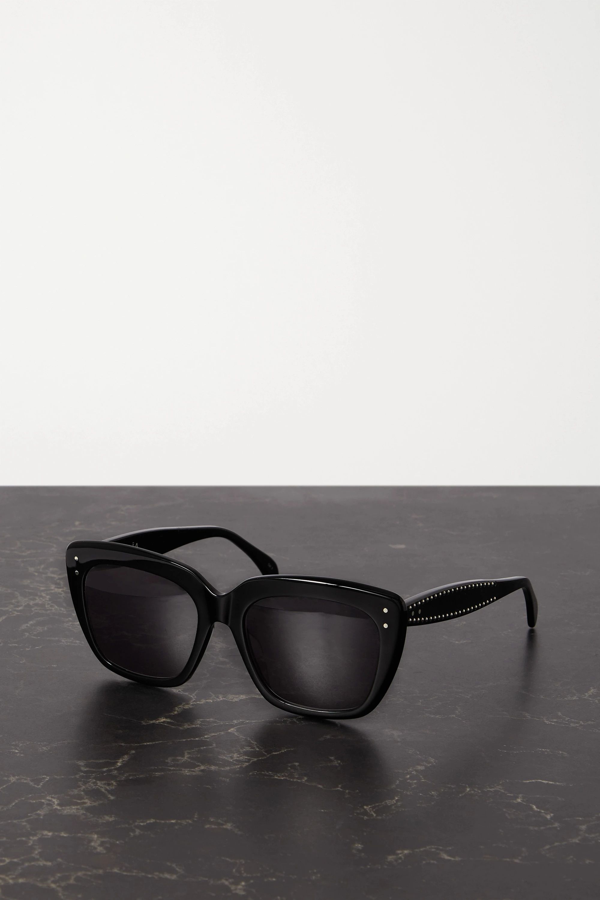 Black Studded square-frame acetate sunglasses | Alaïa | NET-A-PORTER | NET-A-PORTER (UK & EU)