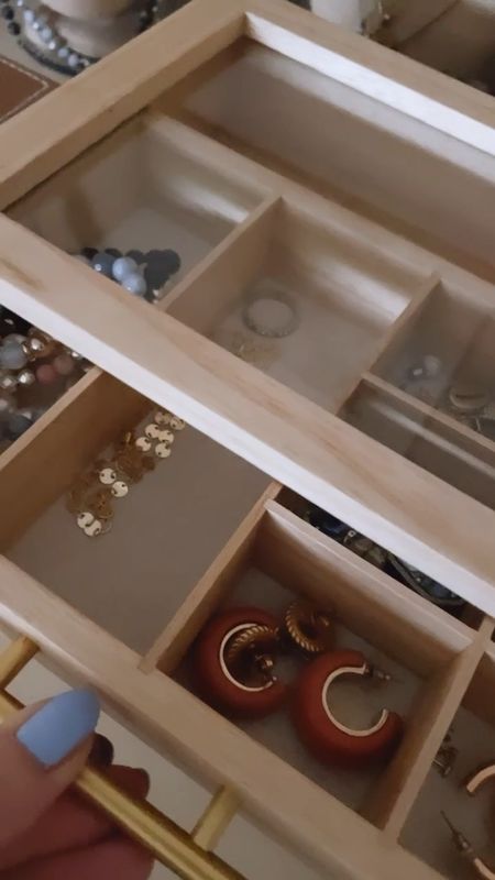 Target jewelry organizer is so chic and pretty and makes storing my jewelry so much better.  

Also available in white. 

#LTKhome #LTKunder50 #LTKFind