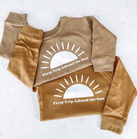 Organic Birthday Pullover Baby Boy / Girl Sweatshirt  First - Etsy | Etsy (US)