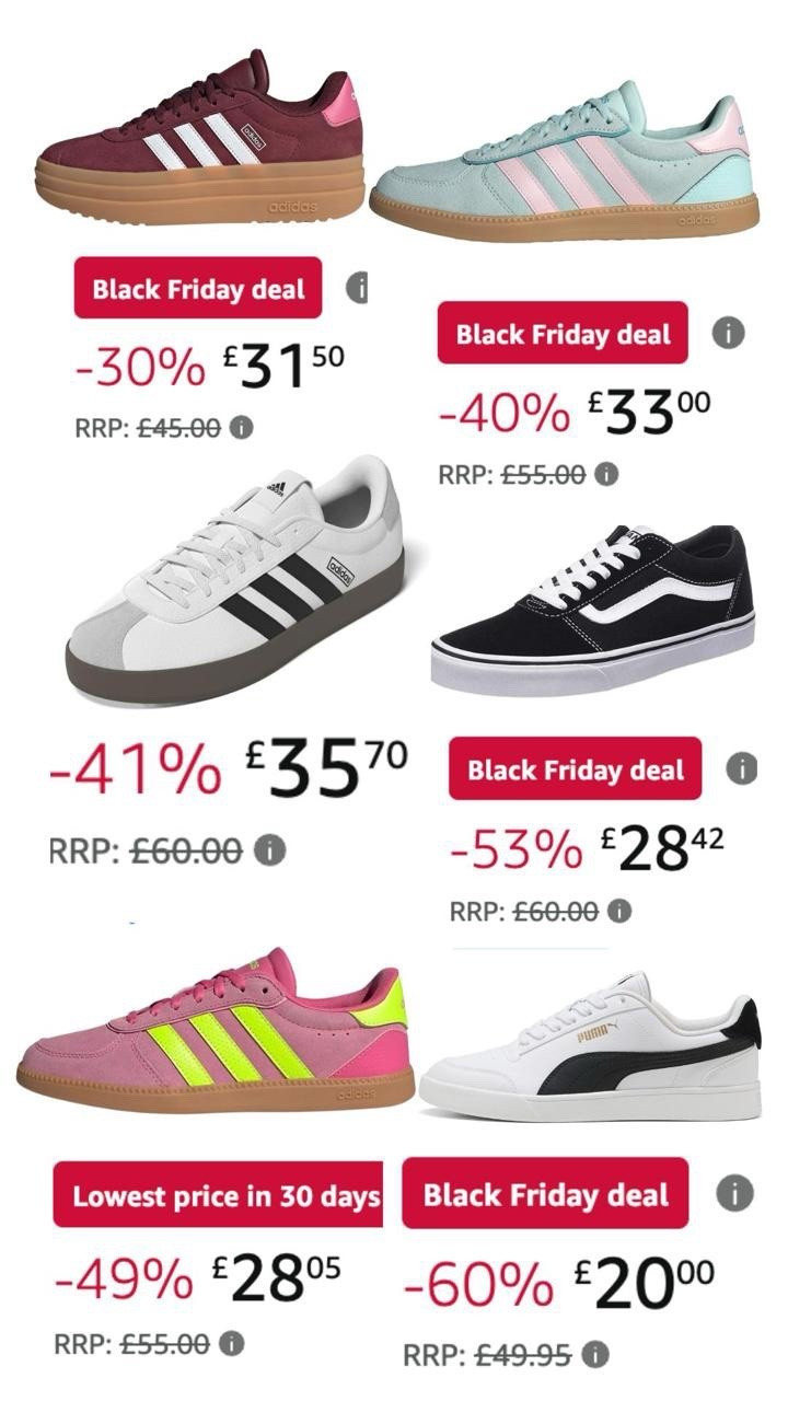 Bargain trainers! Great Christmas presents! 👟👟

#amazonprime #blackfriday #trainers 

#LTKCyberWeek #LTKwinter #LTKuk